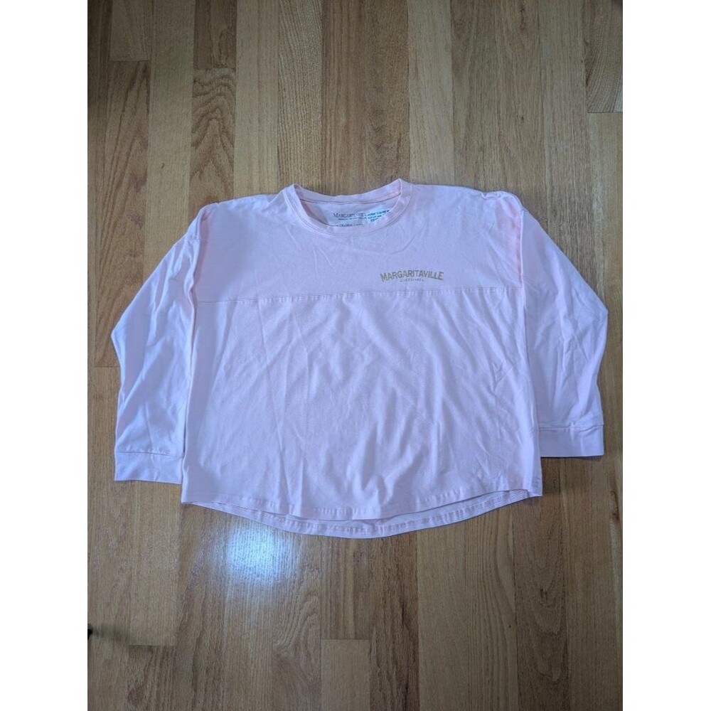 Margaritaville Cozumel Pink Long Sleeve Spirit Jersey Shirt Woman To Blame XL